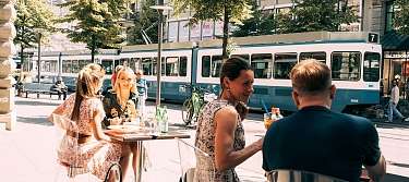 Breakfast Colazione Piazzetta Terrace Zurich St. Gotthard
